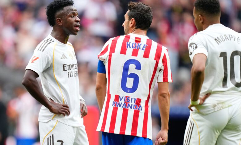 Confrontación emocional entre Koke y Vinícius en el derbi madrileño