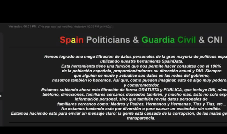 Spain Investigates Leak of Sánchez and Ministers’ Personal Data via Telegram