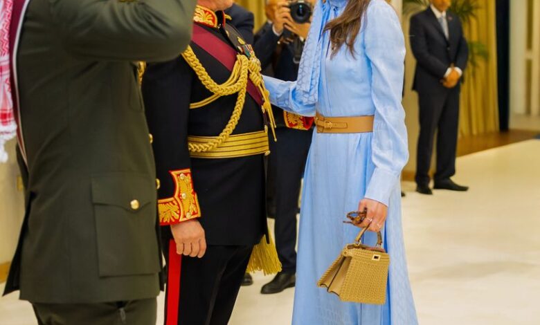 Style Icon Rania of Jordan Stuns in Sky Blue at Parliament Opening