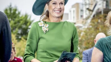 Элегантный образ королевы Максимы на открытии штаб-квартиры Philips