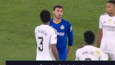 Конфликт между игроками вспыхнул на матче Хетафе и Реал Мадрид