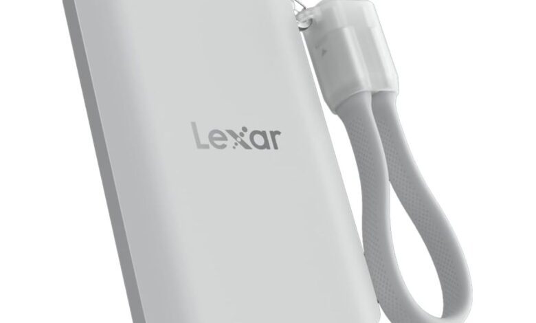 Портативный SSD Lexar ES5 с магнитным креплением для смартфонов выходит в Испании