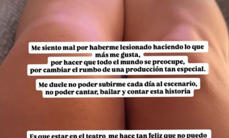Тяжелый удар для Анги Фернандес накануне премьеры нового мюзикла