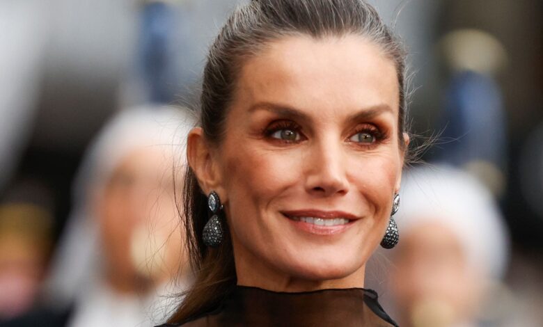 Queen Letizia in a Black Dress at the Princess of Asturias Awards 2025