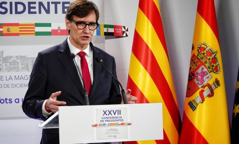 El presidente de Catalunya, Salvador Illa, exige un control estatal del mercado de alquiler