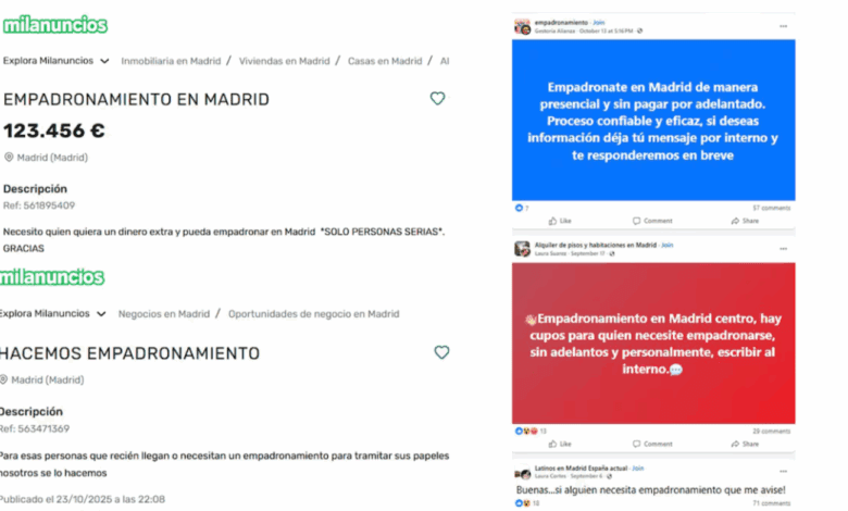 Illegal Business of Registering Foreigners for Money Flourishes in Madrid