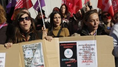 Π‘ΠΊΠ°Π½Π΄Π°Π»ΡΠ½Π°Ρ Π°ΠΊΡΠΈΡ ΡΠΎΡΡΡΠ΄Π½ΠΈΠΊΠΎΠ² QuirΓ³n Ρ Π±ΠΎΠ»ΡΠ½ΠΈΡΡ Infanta Elena Π² ΠΠ°Π΄ΡΠΈΠ΄Π΅