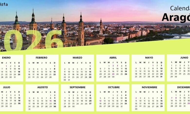 Aragon’s 2026 Work and Holiday Calendar: All Official Days Off
