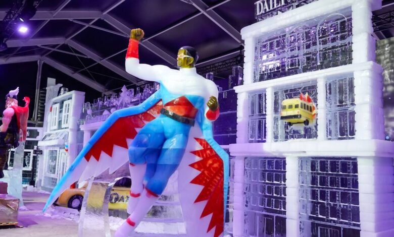 International Ice Festival Kicks Off in Torrejón de Ardoz with a Heroes and Villains Theme