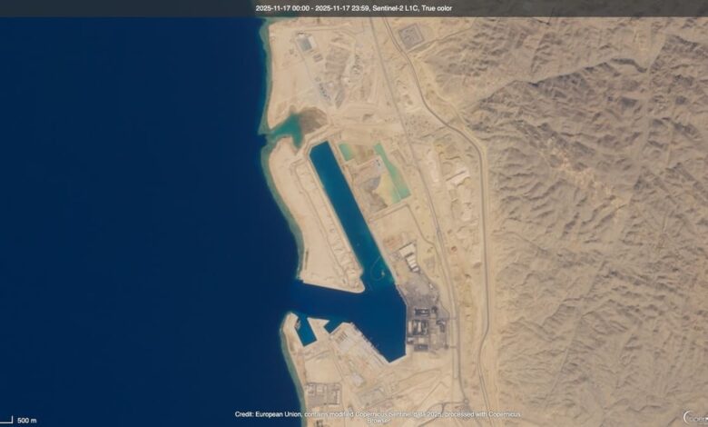 Строительство Оксагон: спутники зафиксировали прогресс уникального мегаполиса на воде в Саудовской Аравии