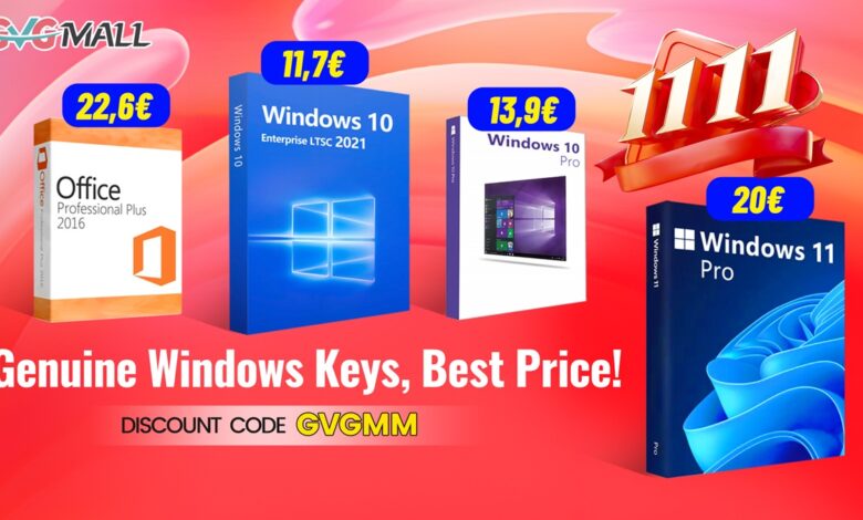 Ofertón en España: licencias de Windows 11 y Office a precios rebajados en GvGMall