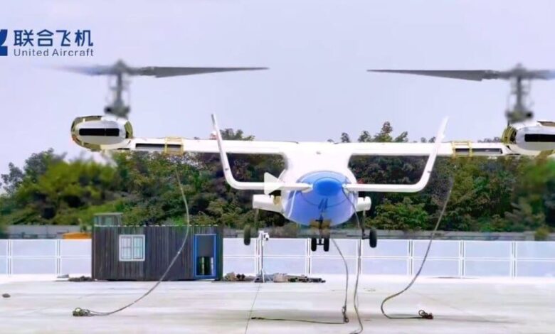 China Conducts First Tests of R6000 Unmanned Tiltrotor for Passenger Transport