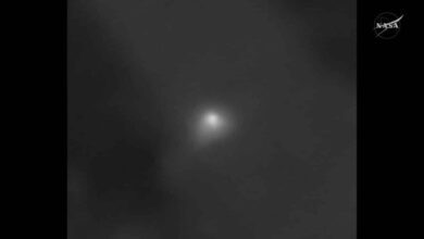 NASA показало уникальный снимок межзвездной кометы 3I/ATLAS с орбиты Марса