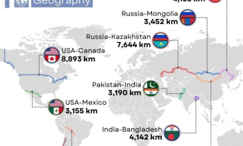 Which Countries Have the Longest Land Borders in the World