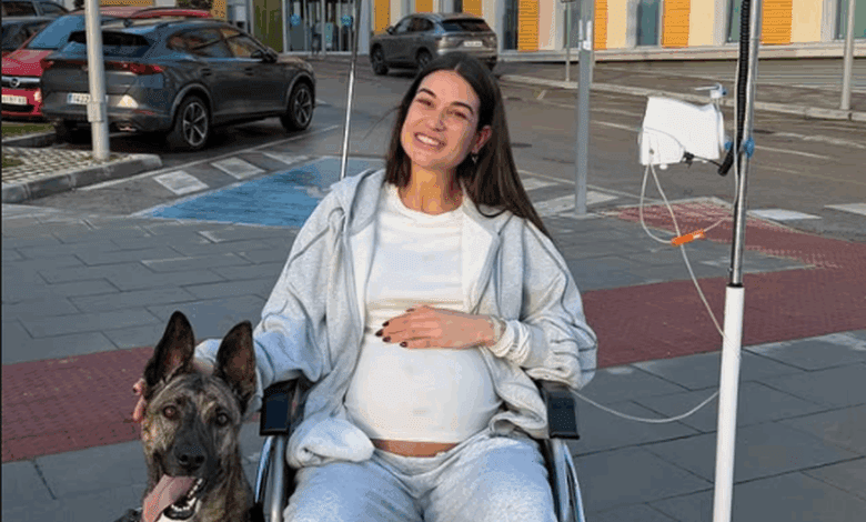 Estela Grande spent five days in hospital due to risk of premature birth