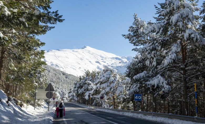 Snow and Ice Paralyze Traffic on Roads in Four Spanish Regions