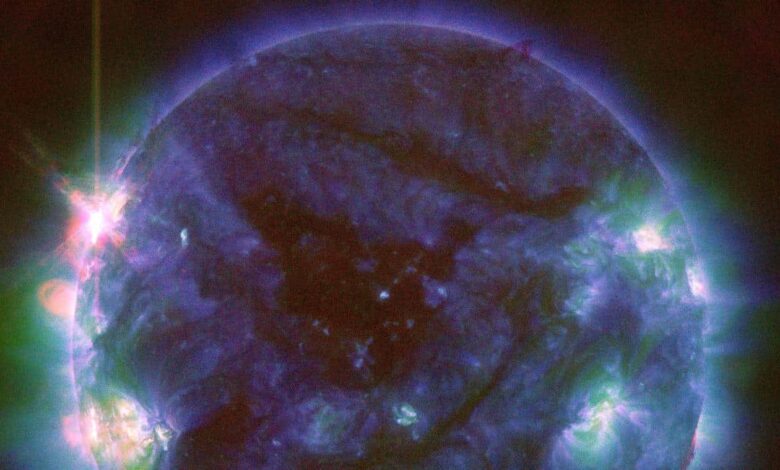 Scientists Uncover the Mystery Behind Powerful Flares Amid Giant Sunspots