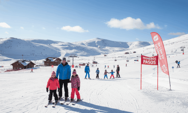 Dónde aprender a esquiar en España con niños y principiantes este invierno
