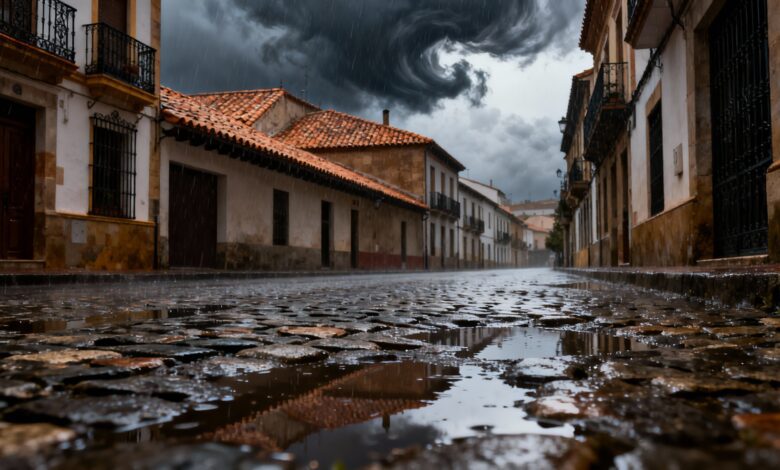 Yellow alert issued in Cadiz Huelva and Seville due to heavy rain and waterspout threat