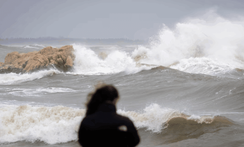 Storm Harry batters Catalonia with giant waves snowfall and mass alerts