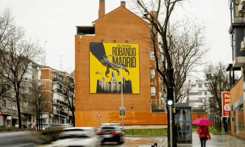 Giant billboards in Madrid spark heated debate over the housing market
