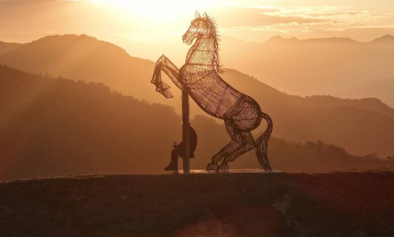Iron Horse on the Summit Unusual Monument and Secret Viewpoint of Asturias