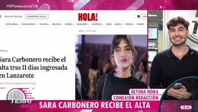 Сара Карбонеро вернулась в Мадрид после экстренной госпитализации на Лансароте