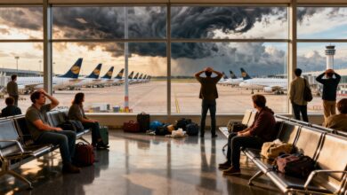 Стихия парализовала аэропорт Барселоны: десятки рейсов отменены из-за урагана RUSSPAIN.COM