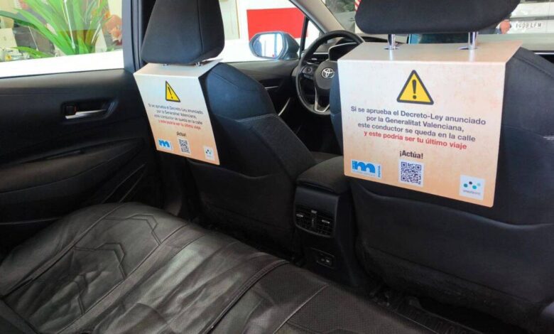 VTC drivers in Valencia protest new restrictions as thousands of jobs at risk