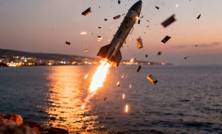 НАТО перехватило иранскую ракету над восточным Средиземноморьем