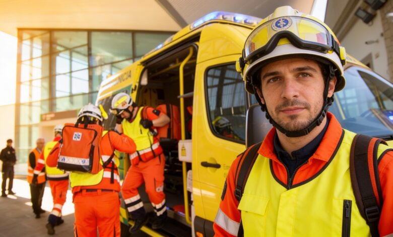 Five injured in Almería car accident as vehicle crashes into greenhouse