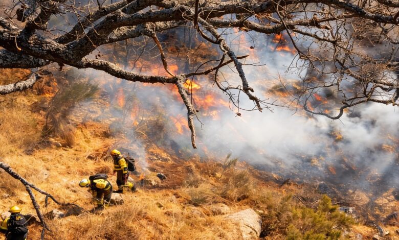 Вспышка лесного пожара в Эстремадуре: 200 гектаров уничтожены за сутки