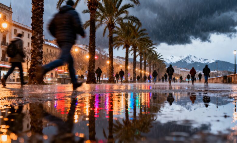 Sharp Cold and Snow Anomalous Weather Hits Spain at Easter