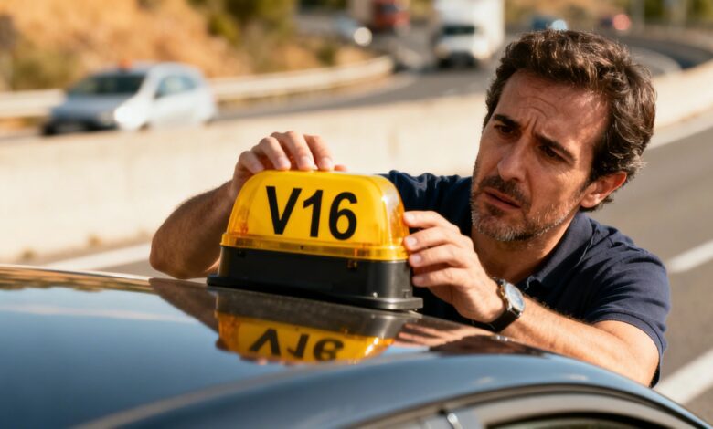Five V16 warning beacon models lose approval what this means for drivers in Spain