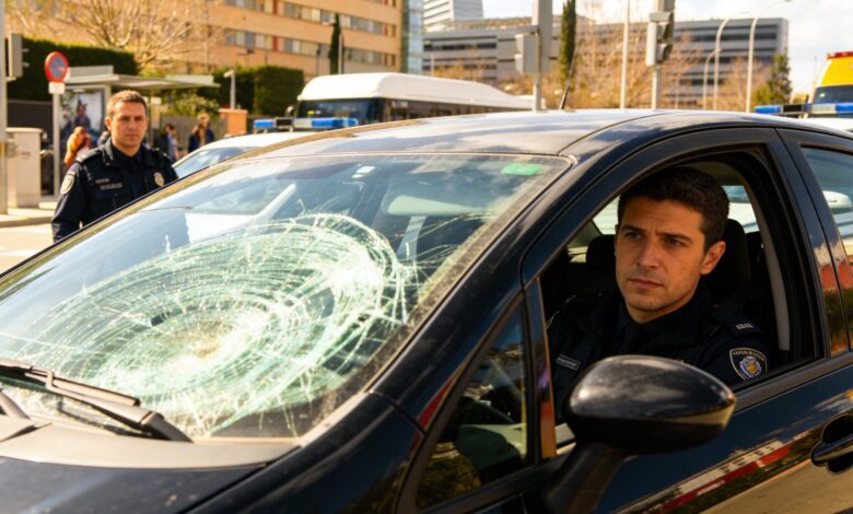 Серьёзная авария на улице Niceto Alcalá Zamora в Мадриде