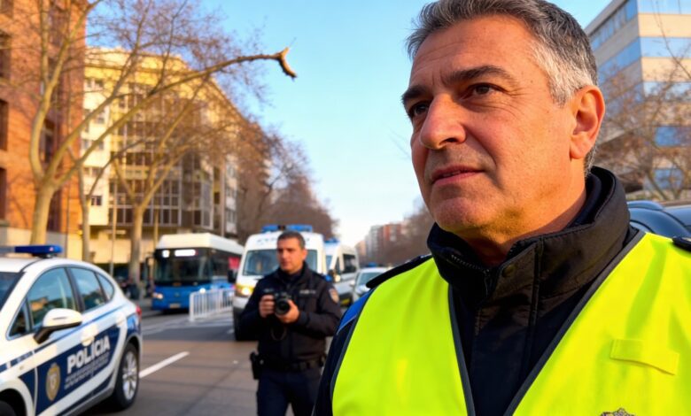 EMT bus hits 81-year-old woman at Madrid crosswalk with signal