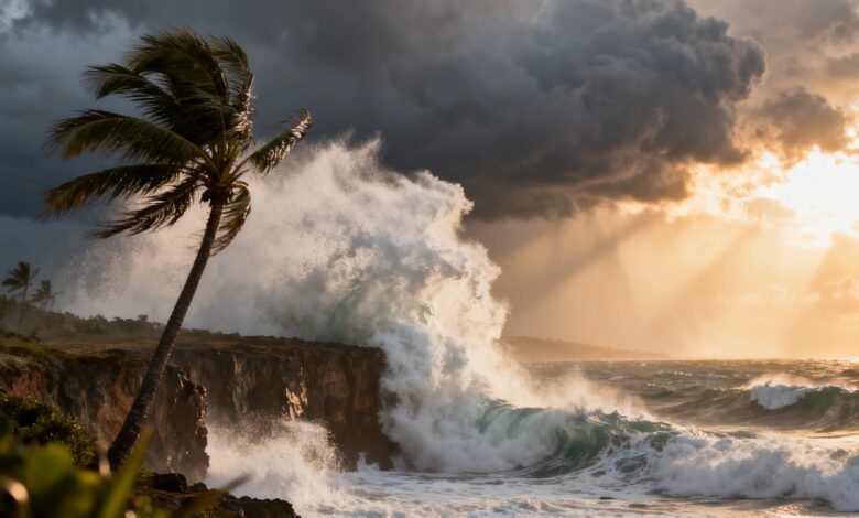 Буря ‘Therese’ принесла рекордные осадки и штормовой ветер на Канарские острова
