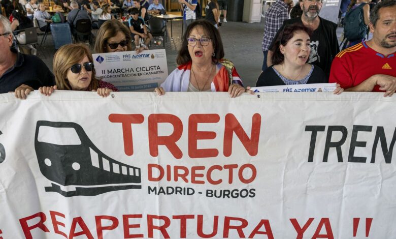 Протест на трассе: жители Бургоса требуют вернуть прямой поезд в Мадрид