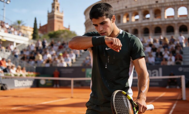 Carlos Alcaraz’s victory in Barcelona overshadowed by concerns over wrist pain