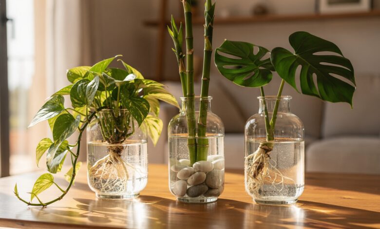 Tres plantas para agua cómo añadir estilo y frescura al interior sin tierra