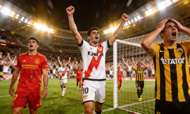 Rayo Vallecano удивил AEK: три гола и отменённый мяч в первом тайме