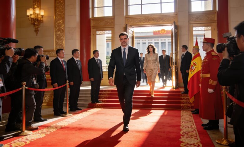 Бегонья Гомес опаздывает на официальный прием в Пекине: детали визита Санчеса