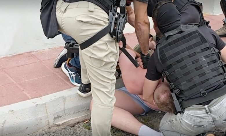 Полиция поймала в Ароне мужчину, которого разыскивали власти Польши