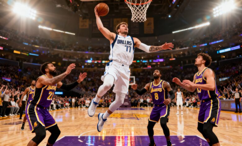 45 points from Flagg Dallas edges Lakers in tense finish