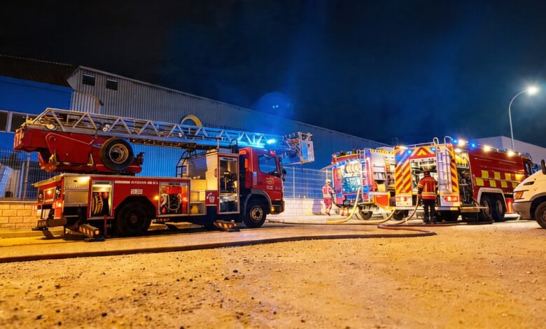 Пожар на заводе в Campo Real: тысячи квадратных метров под угрозой
