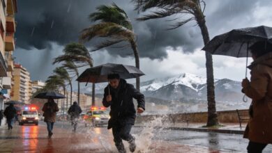 Резкое похолодание и штормы: 13 регионов Испании под угрозой непогоды RUSSPAIN.COM