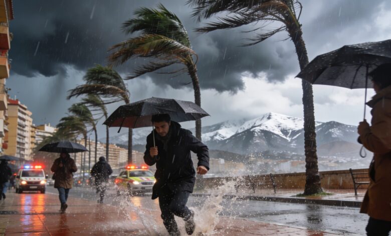 Резкое похолодание и штормы: 13 регионов Испании под угрозой непогоды