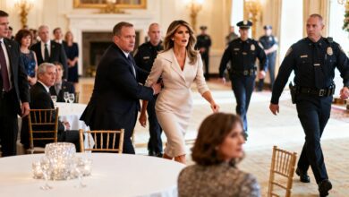 Мелания Трамп впервые оказалась в центре эвакуации на официальном ужине RUSSPAIN.COM