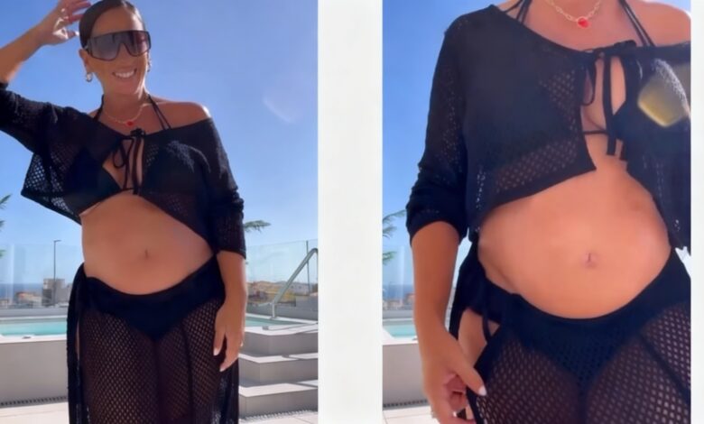 Anhel Pantoja shows her figure a year and a half after giving birth to her daughter