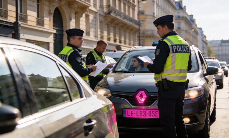 Во Франции вводят розовые номера для временных автомобилей с 2026 года